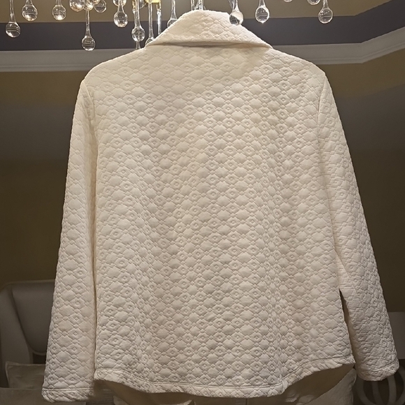 Ruby Rd. Cream Quilted Teddy Jacket - Picture 5 of 10